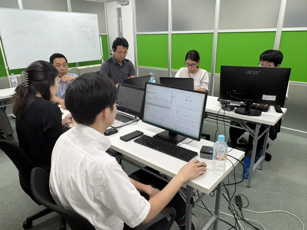 サンエーのAI研修・成果発表の様子